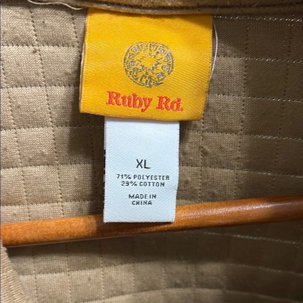 Ruby Rd Gray Boxy Button Down Shirt With Mandarin… - image 2